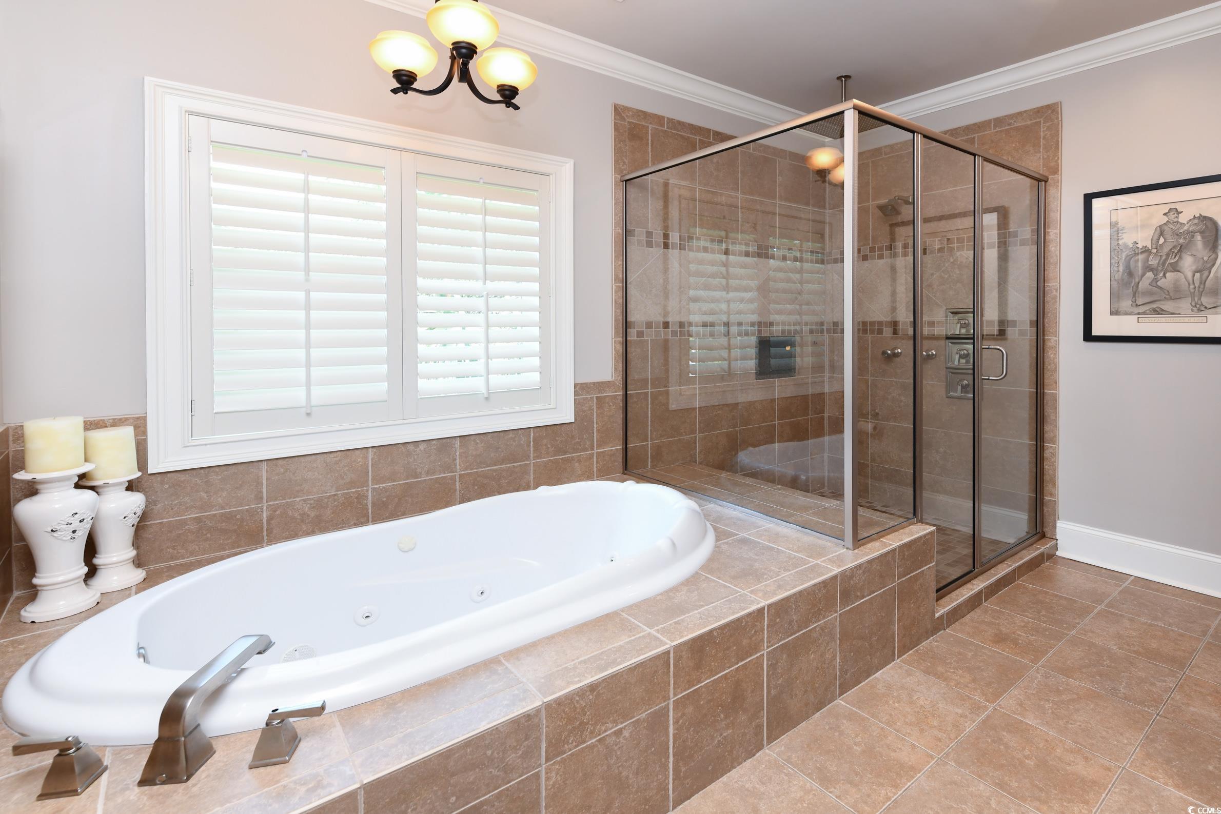 25 Orchard Avenue Murrells Inlet, SC 29576 - Photo 17 of 40 Bathroom with shower with separate bathtub, orname