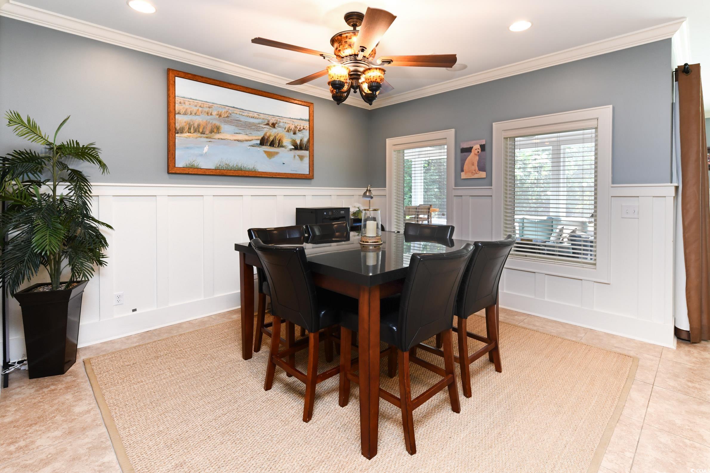 25 Orchard Avenue Murrells Inlet, SC 29576 - Photo 29 of 40 Bonus area with ceiling fan, light tile patterned