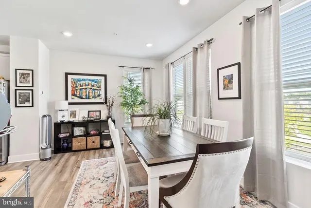 a workspace with furniture and window