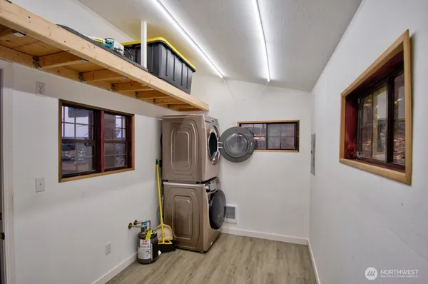 a view of a storage & utility room