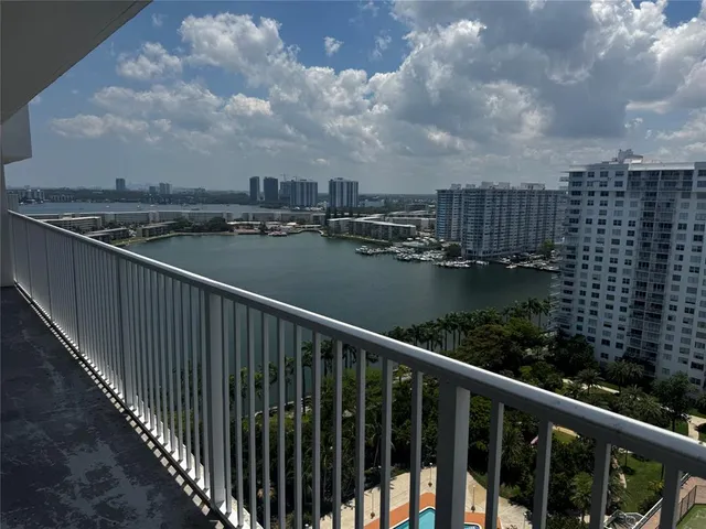a view of balcony with city view