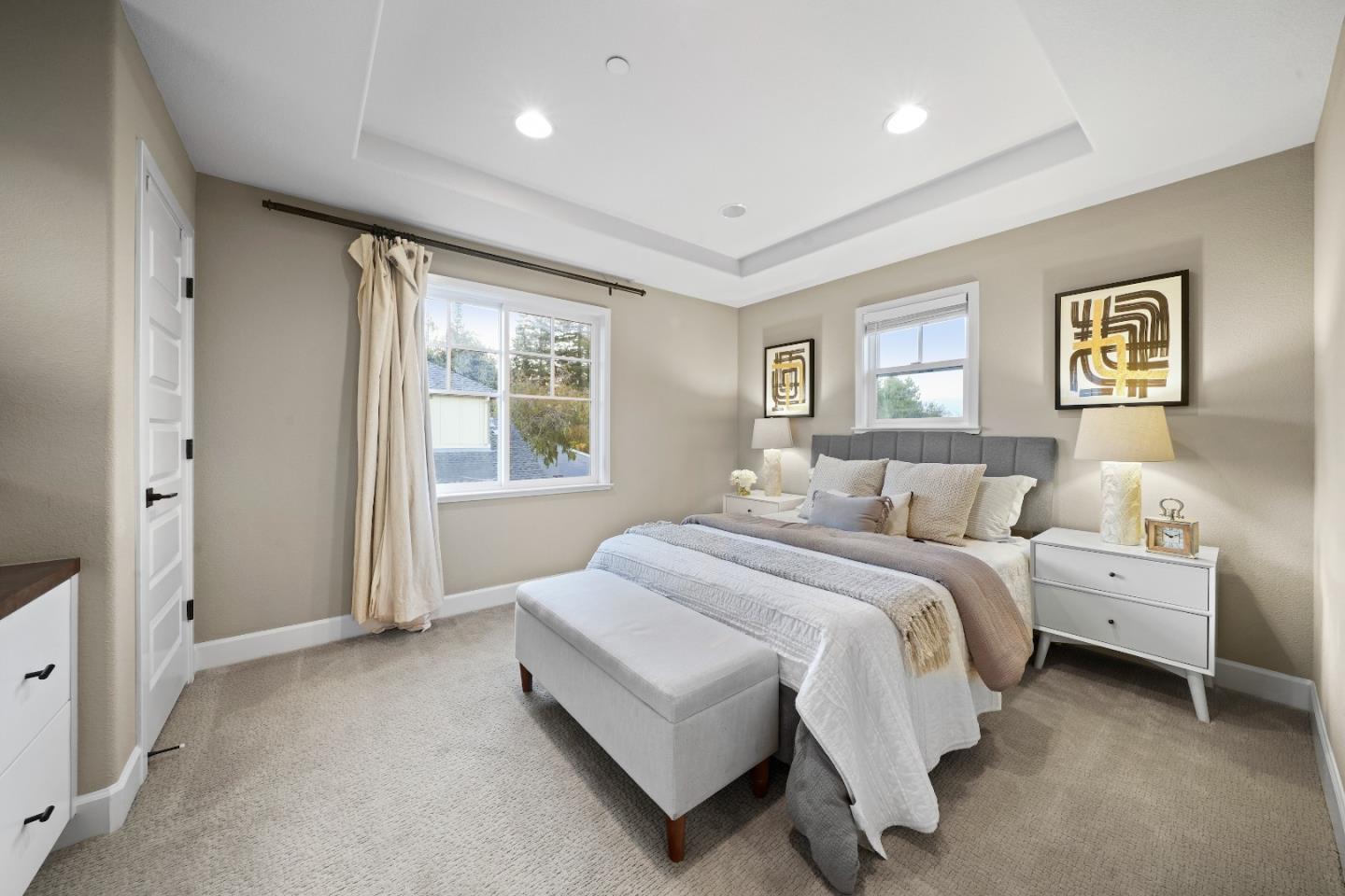 136 Avellino Way Mountain View, CA 94043 - Photo 26 of 40 a spacious bedroom with a bed and a window