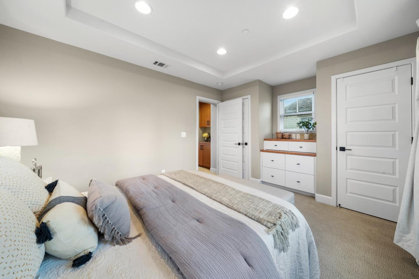 136 Avellino Way Mountain View, CA 94043 - Photo 27 of 40 a bedroom with a bed and a closet