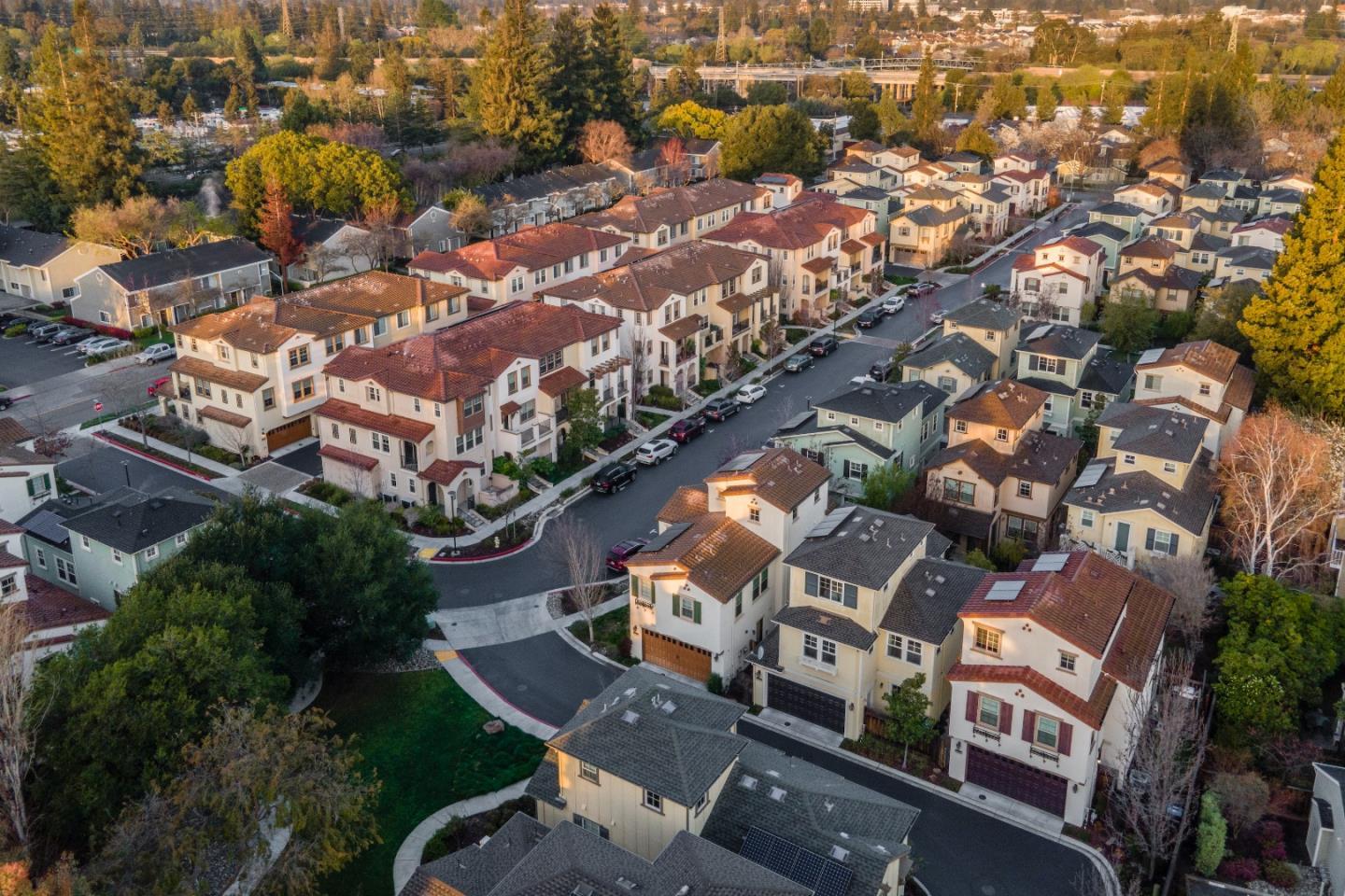 136 Avellino Way Mountain View, CA 94043 - Photo 39 of 40 an aerial view of residential houses with outdoor space