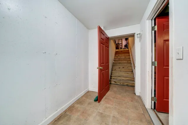 a house with trees in front of it