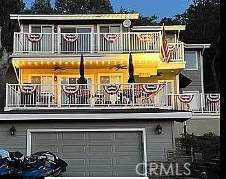 a front view of a house with a front door