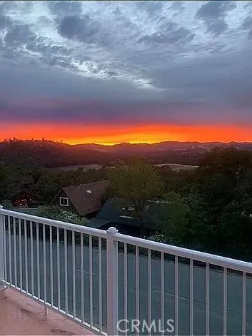 a view of a lake with a mountain