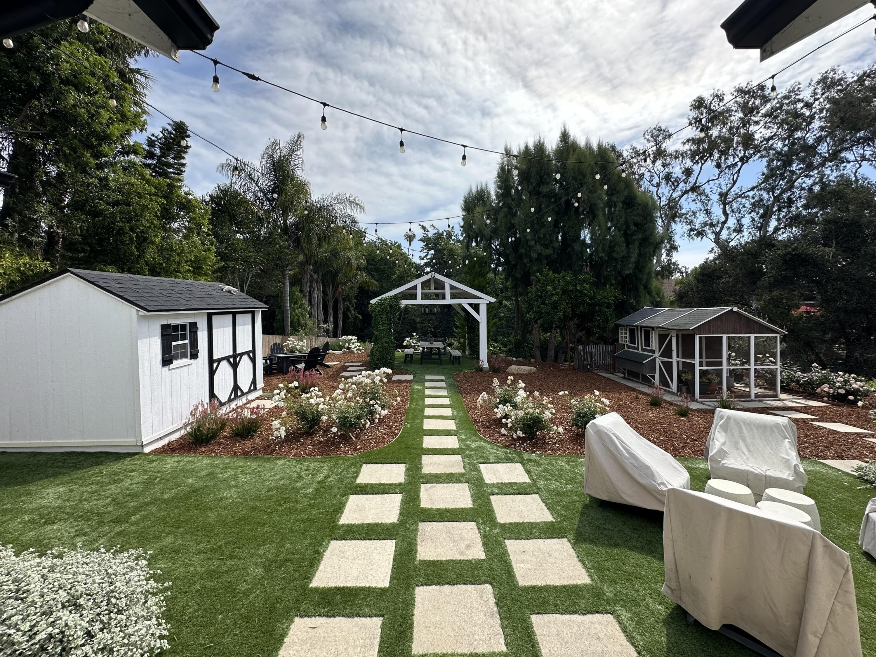 496 North La Cumbre Road Santa Barbara, CA 93110 - Photo 20 of 26 a front view of a house with garden