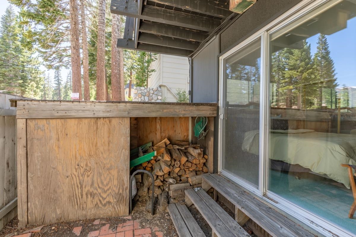 44 Tyrol Lane, Unit 209 Mammoth Lakes, CA 93546 - Photo 28 of 31 a view of a porch with furniture
