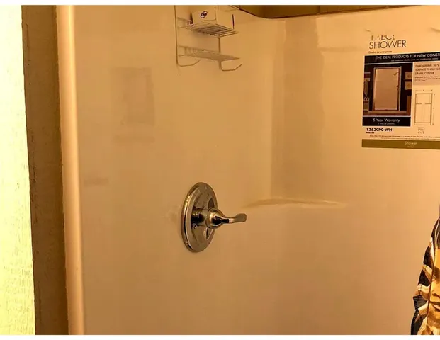 a close view of water heater