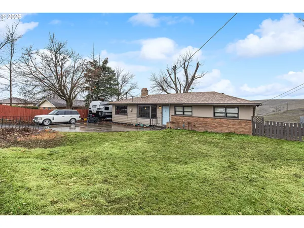 a view of a yard in front of house