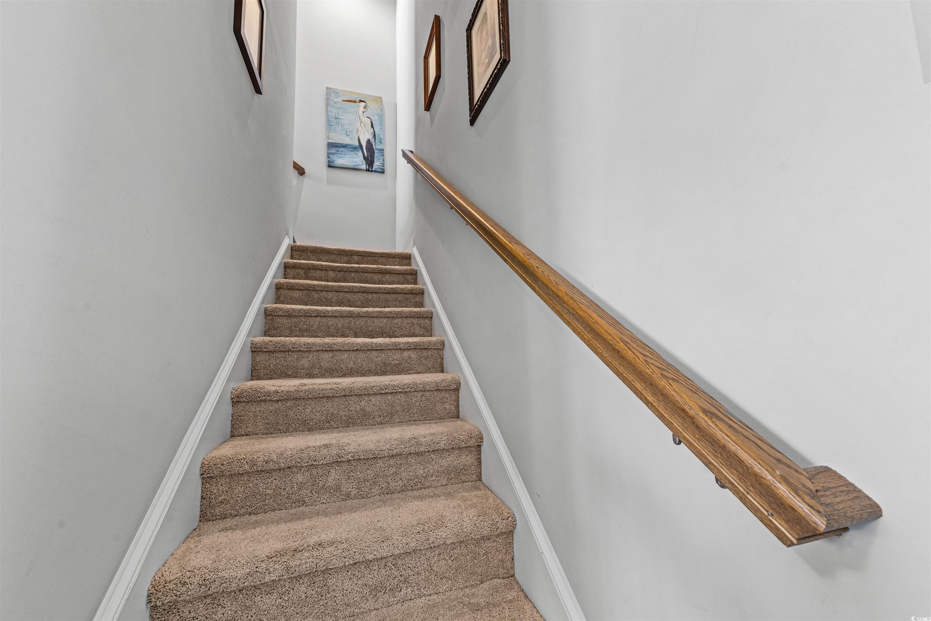 136 Parmelee Drive, Unit C Murrells Inlet, SC 29576 - Photo 25 of 40 View of stairway
