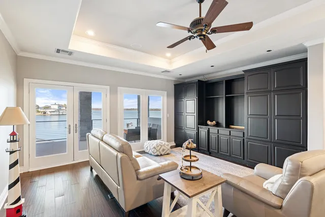 a view of a terrace with chairs