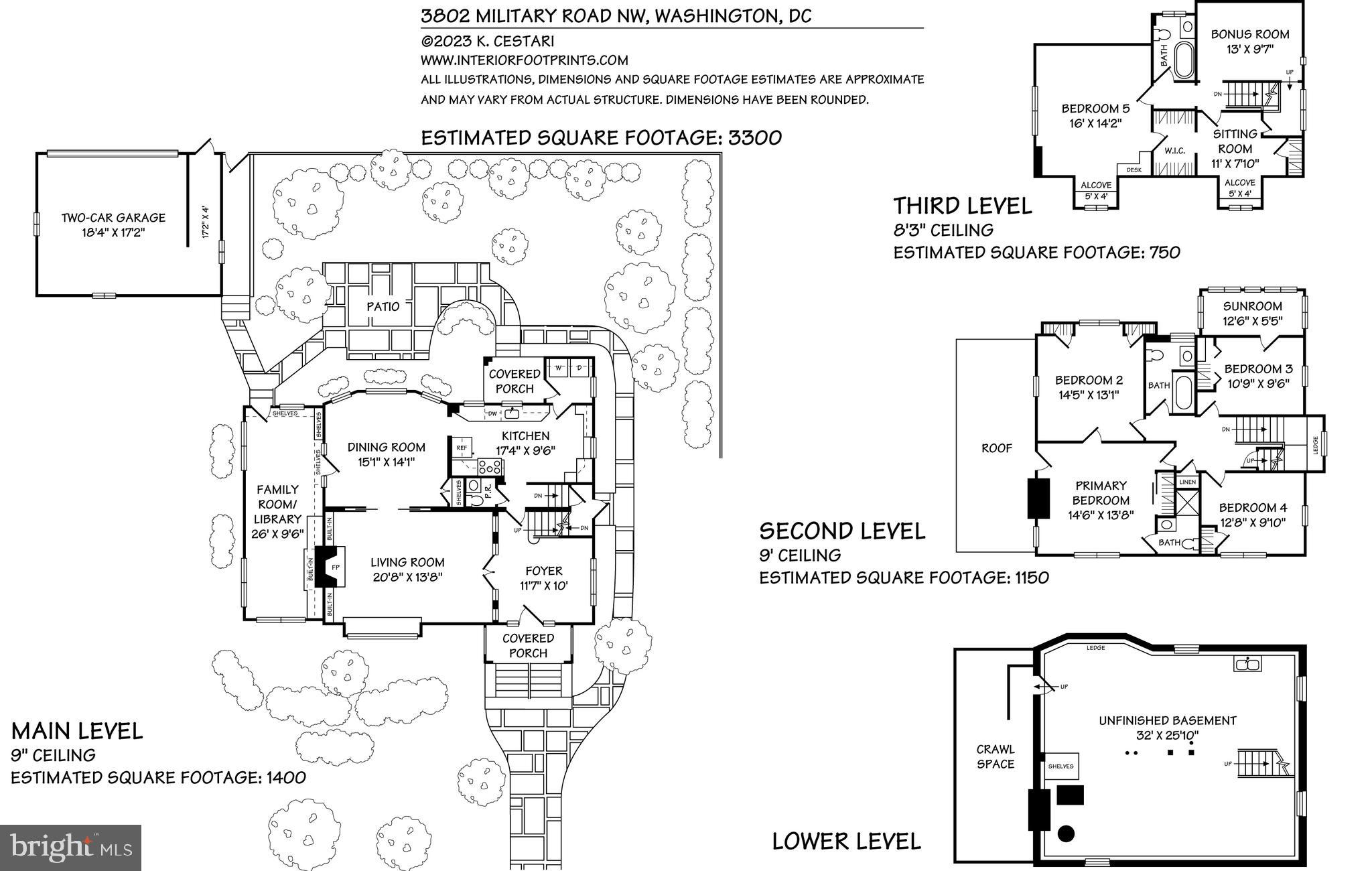 3802 Military Road Northwest Washington, DC 20015 - Photo 45 of 45 Floor Plans