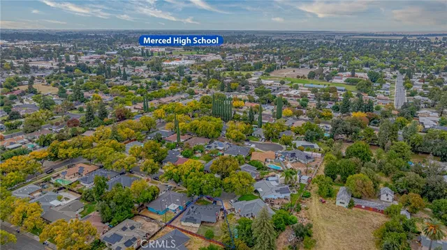 an aerial view of a city