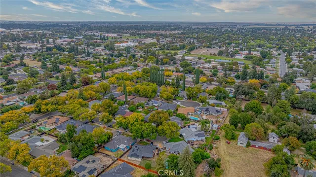 an aerial view of multiple house