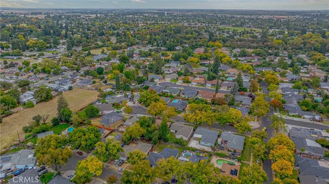 an aerial view of a city with lots of residential buildings