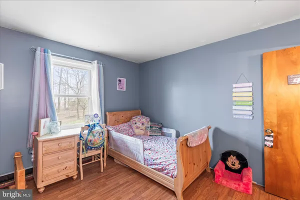 a view of a room with a garage