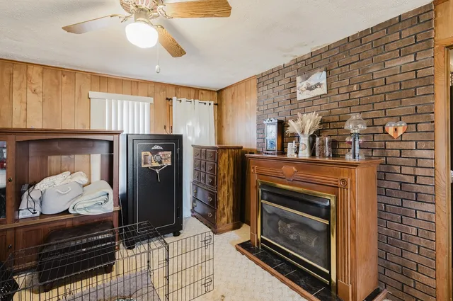 a kitchen with a stove and a refrigerator