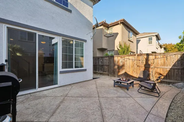 a outdoor space with patio furniture