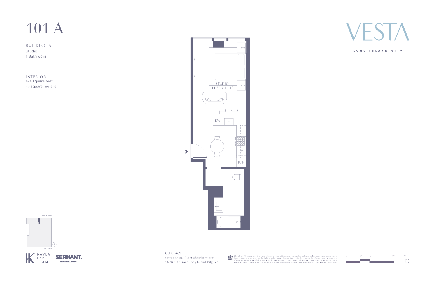 11-36 45th Road, Unit 101A Queens, NY 11101 - Photo 11 of 11 a picture of a floor plan