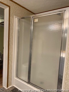 108 McIver Road Raeford, NC 28376 - Photo 24 of 40 a bathroom with a glass shower door