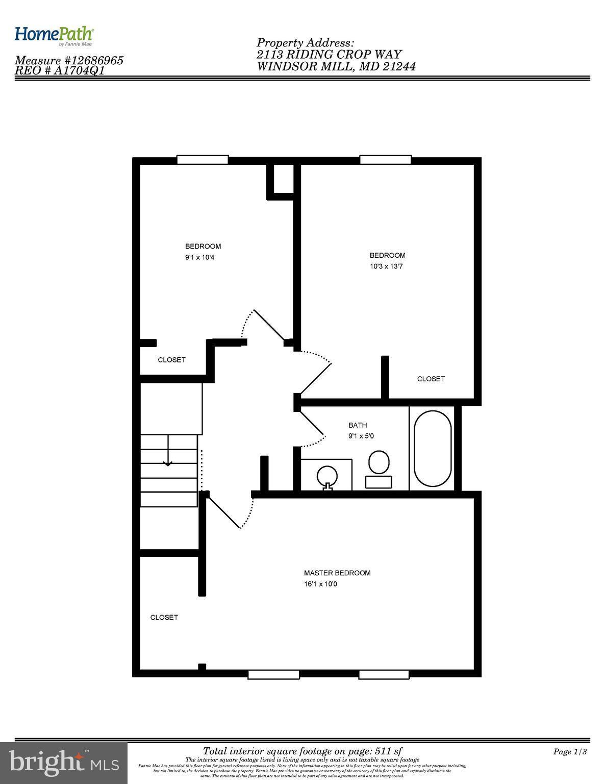 2113 Riding Crop Way Baltimore, MD 21244 - Photo 21 of 23 Floor Plan