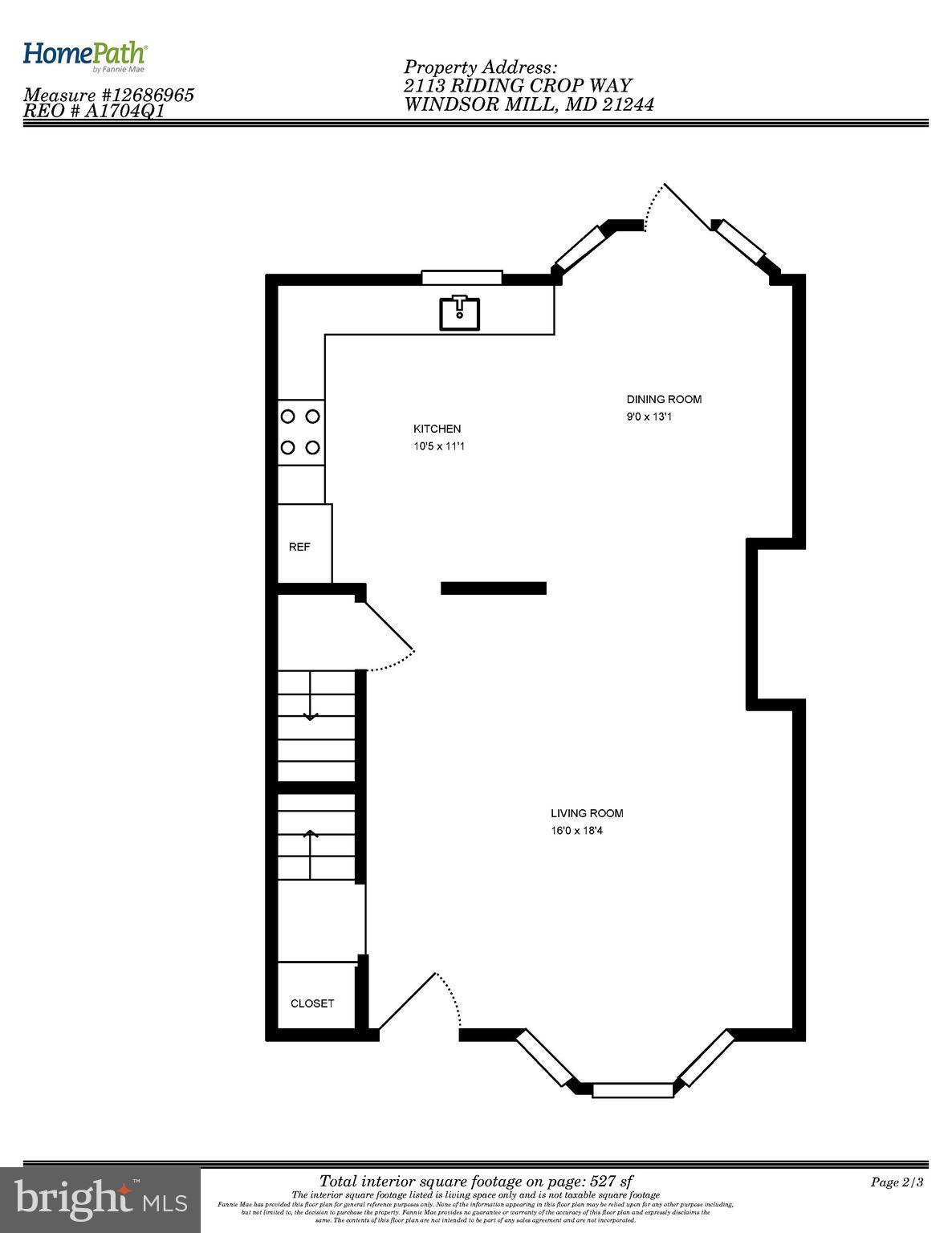 2113 Riding Crop Way Baltimore, MD 21244 - Photo 22 of 23 Floor Plan