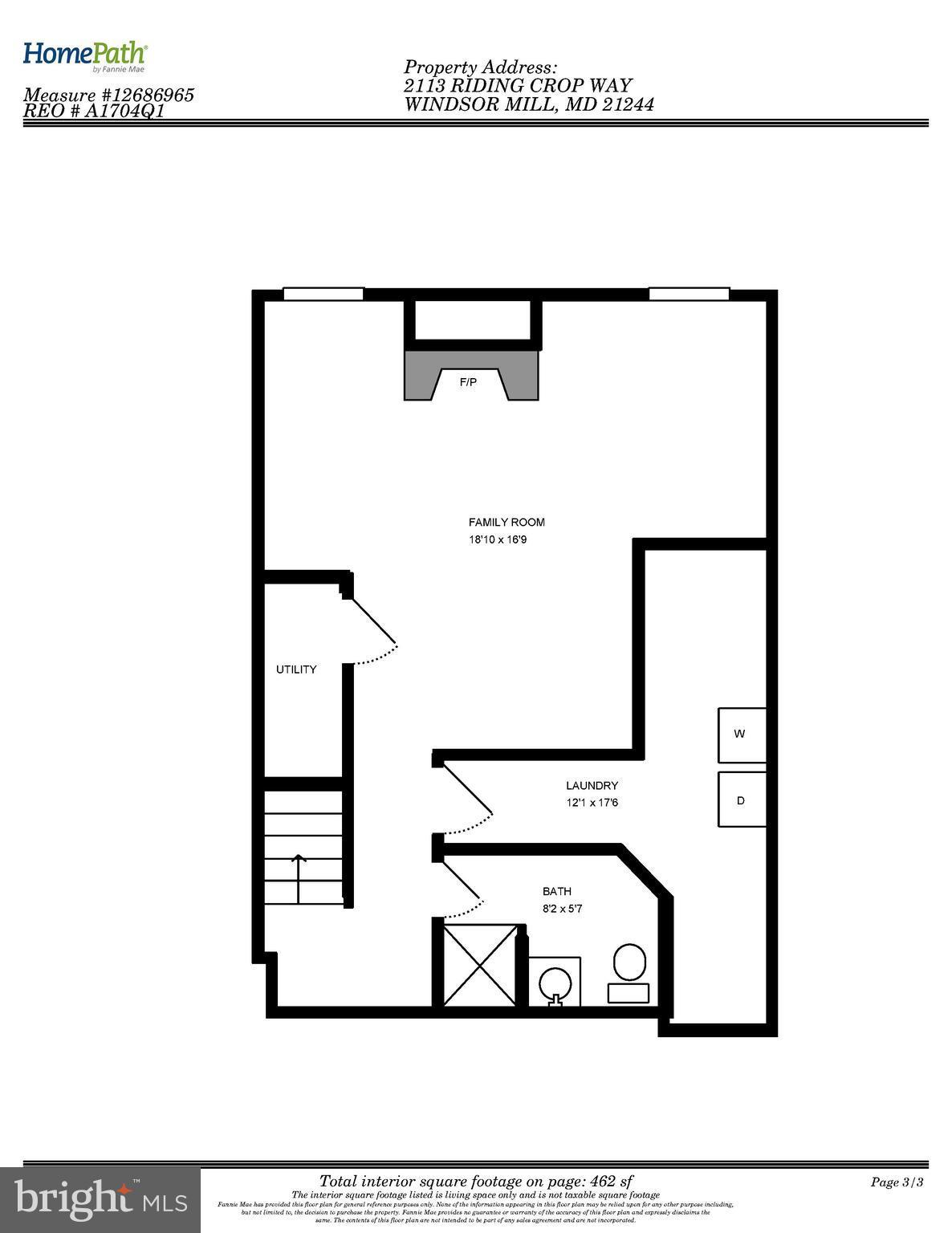 2113 Riding Crop Way Baltimore, MD 21244 - Photo 23 of 23 Floor Plan
