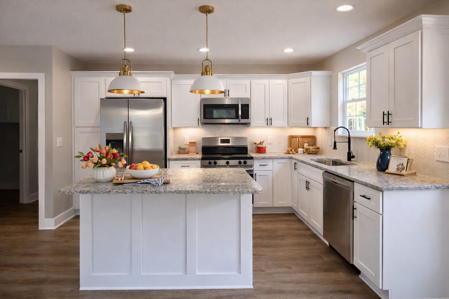 4619 Chapel Hill Road Southside, TN 37171 - Photo 3 of 28 a kitchen with stainless steel appliances kitchen island granite countertop a stove a sink and a refrigerator
