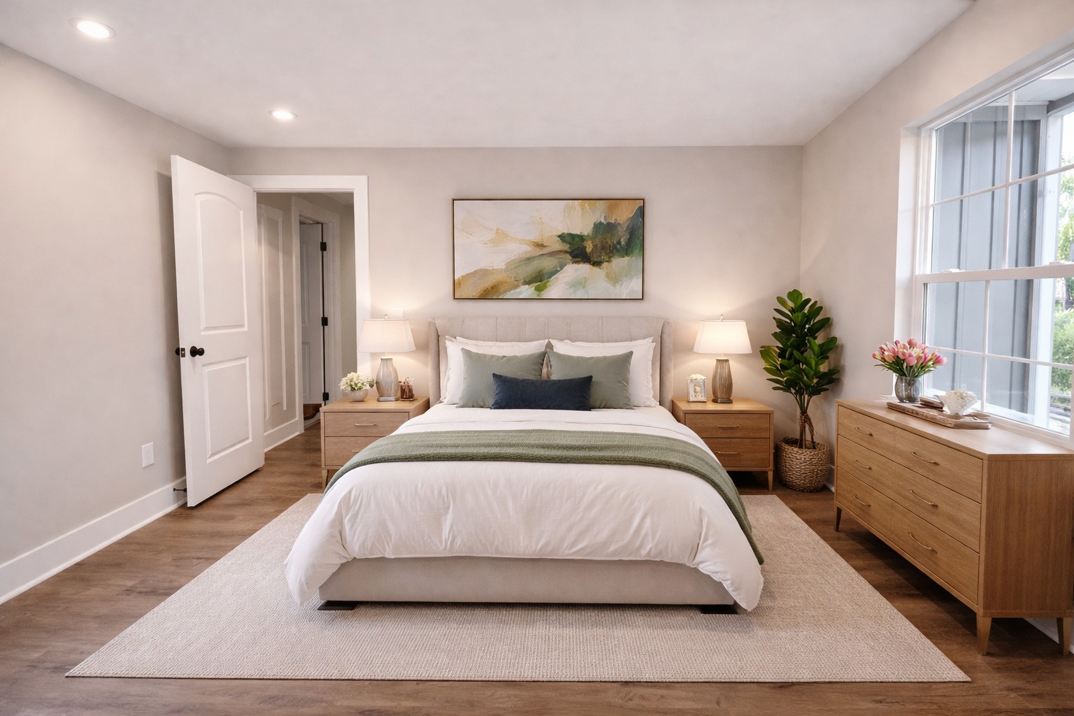 4619 Chapel Hill Road Southside, TN 37171 - Photo 6 of 28 a bedroom with a large bed and a chandelier
