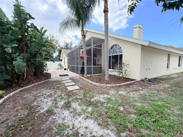 a view of outdoor space with a patio