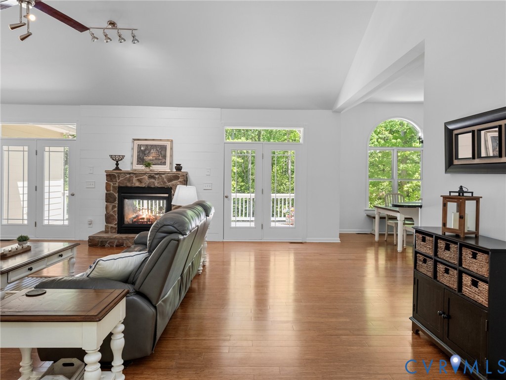 6126 Autumn Bluff Road Powhatan, VA 23139 - Photo 12 of 47 a living room with furniture and a fireplace