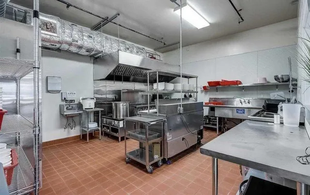 a view of a bathroom with a bathtub