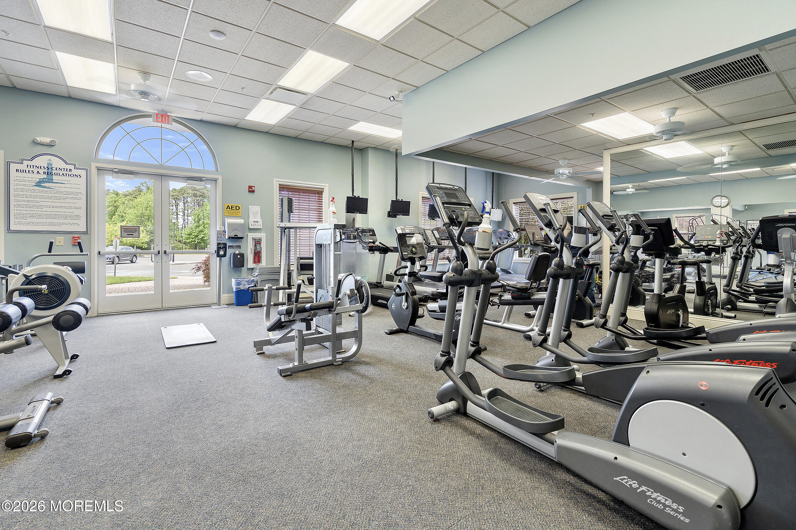 8 Fairhaven Way Waretown, NJ 08758 - Photo 46 of 68 a view of a room with gym equipment