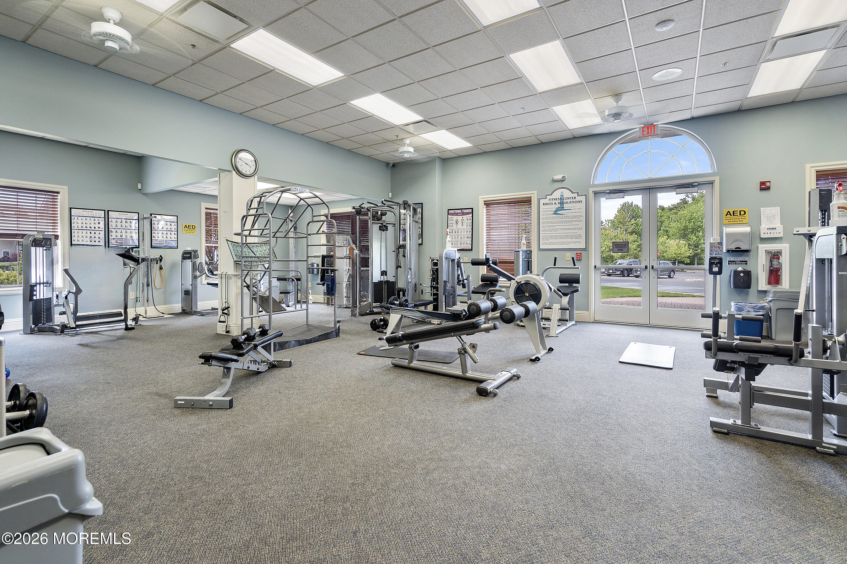 8 Fairhaven Way Waretown, NJ 08758 - Photo 47 of 68 a view of a room with gym equipment