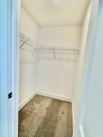 an empty room with a natural light