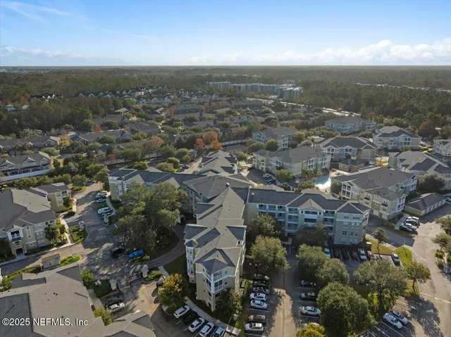 an aerial view of a city