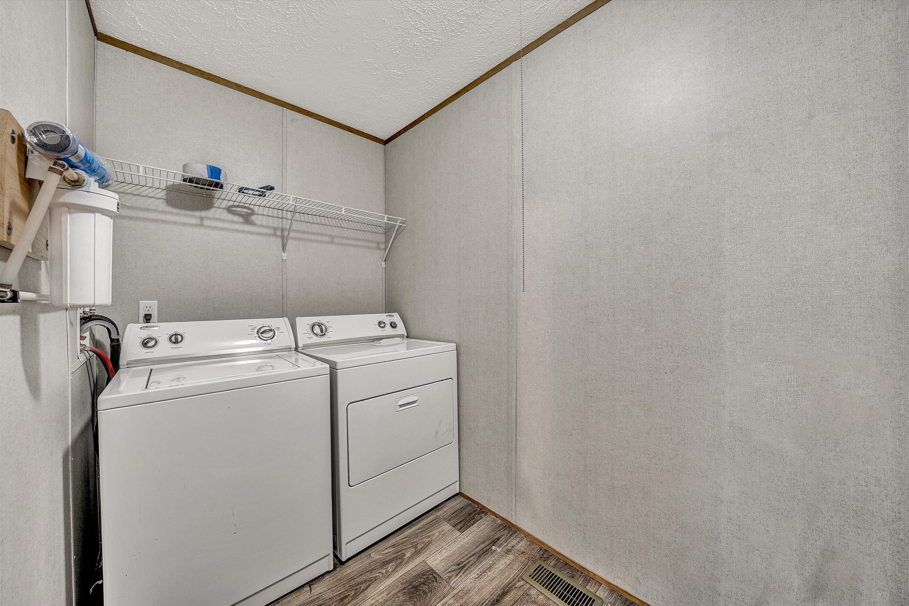 1405 Doe Run Road Rocky Mount, VA 24151 - Photo 13 of 27 a utility room with dryer and washer