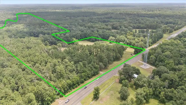 a view of a yard with an outdoor space