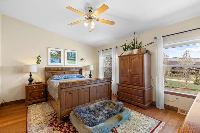 a room with furniture and a rug