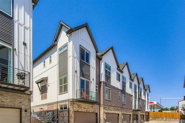 a front view of a building