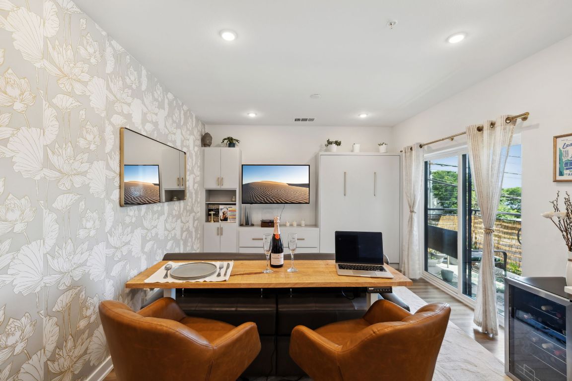 4802 South Congress Avenue, Unit 215 Austin, TX 78745 - Photo 16 of 32 a room with furniture pool table and flat screen