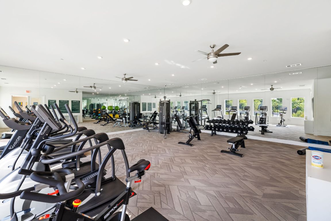 4802 South Congress Avenue, Unit 215 Austin, TX 78745 - Photo 28 of 32 a view of a room with gym equipment