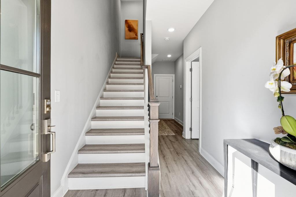 1363 Pavilion Street Southeast Atlanta, GA 30316 - Photo 3 of 25 a view of entryway and hall with wooden floor