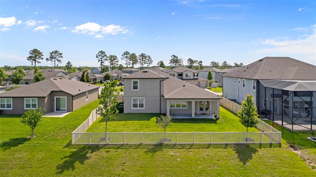 18428 Malinche Loop Spring Hill, FL 34610 - Photo 44 of 62 a view of a house with swimming pool and a yard