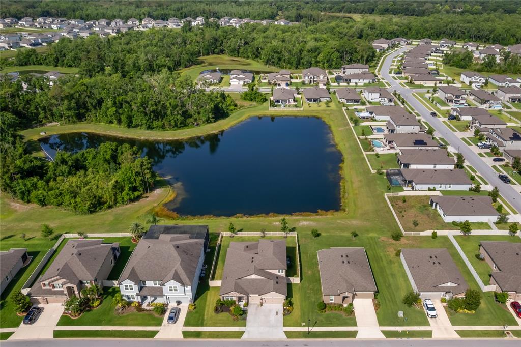 18428 Malinche Loop Spring Hill, FL 34610 - Photo 46 of 62 an aerial view of residential houses with outdoor space and parking