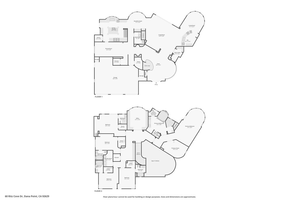 60 Ritz Cove Drive Dana Point, CA 92629 - Photo 76 of 76 60 Ritz Cove Floorplans