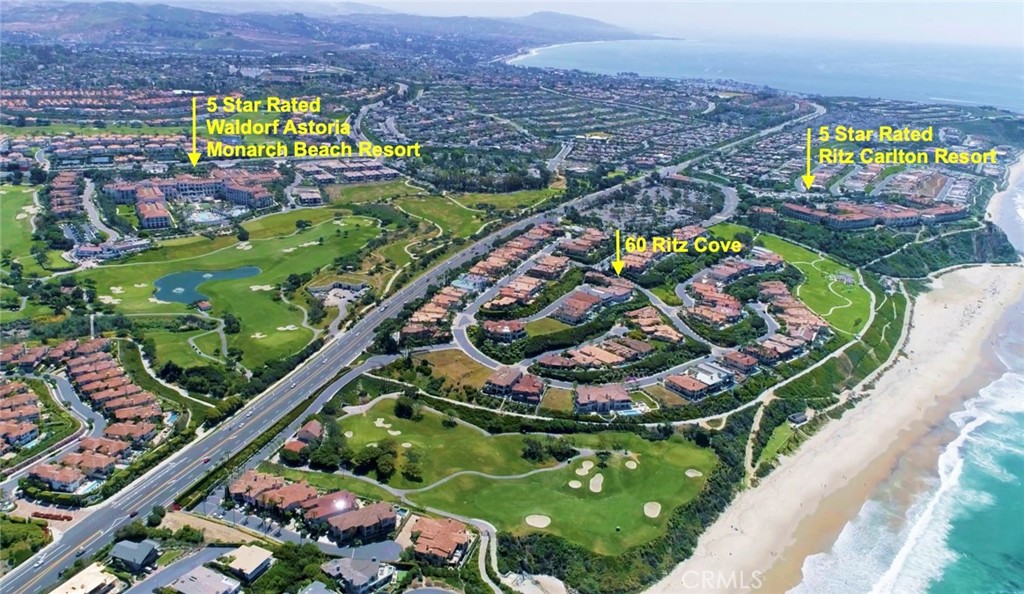 60 Ritz Cove Drive Dana Point, CA 92629 - Photo 71 of 76 60 Ritz Cove is nestled between the Ritz Carlton and the Waldorf Astoria Resorts!