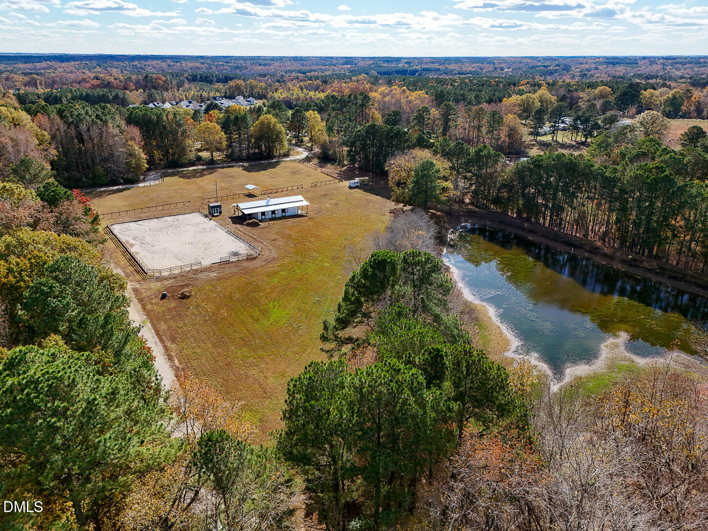 9637 Earpsboro Chamblee Road Zebulon, NC 27597 - Photo 1 of 42 a view of a lake with a mountain